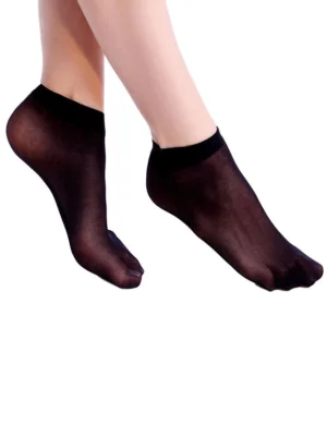 SOQUETE CALCETINO MORA: Media zoquete de lycra PACK X 2 - 20 DENIER CON PUNTERA